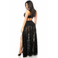 Sheer Black Lace Skirt