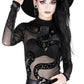Restyle Gothic Snake Mesh Bodysuit (Plus Available)