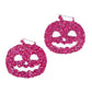 Glitter Pink Pumpkin Earrings